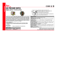 Thumbnail of document Data Sheet - 1996 - Gas Pressure Switch